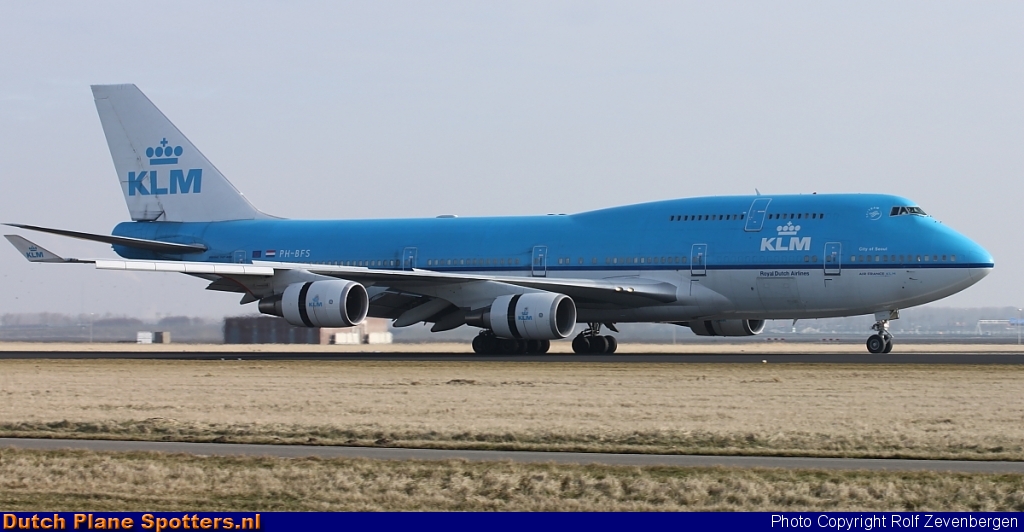 PH-BFS Boeing 747-400 KLM Royal Dutch Airlines by Rolf Zevenbergen