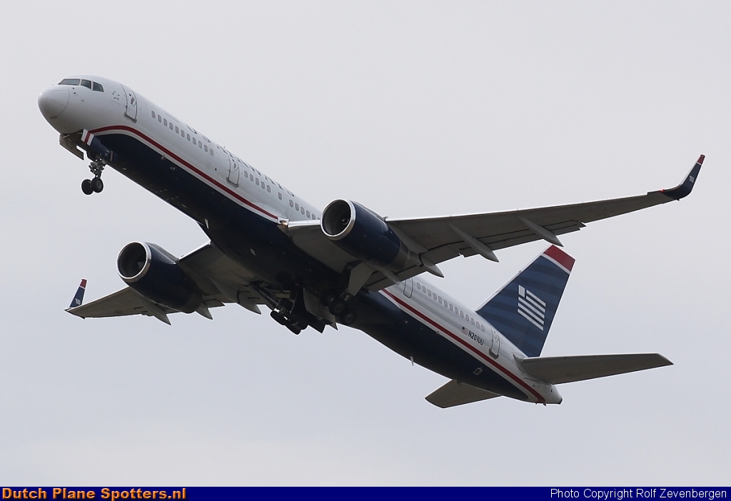 N201UU Boeing 757-200 US Airways by Rolf Zevenbergen
