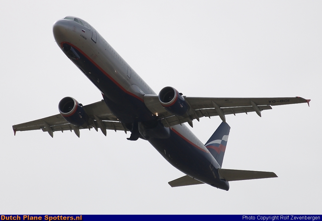 VQ-BOI Airbus A321 Aeroflot - Russian Airlines by Rolf Zevenbergen