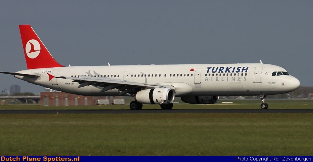 TC-JRE Airbus A321 Turkish Airlines by Rolf Zevenbergen