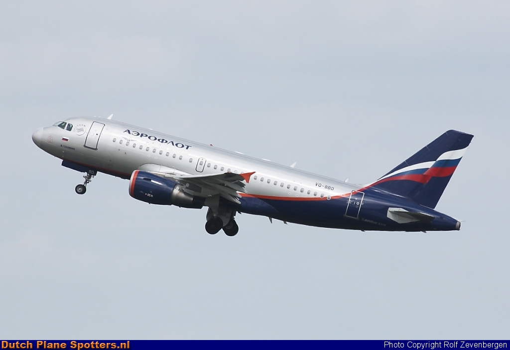 VQ-BBD Airbus A319 Aeroflot - Russian Airlines by Rolf Zevenbergen