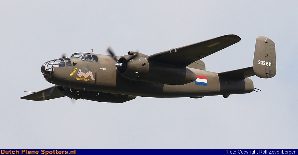 PH-XXV North American B-25 Mitchell MIL - Dutch Royal Air Force Historical Flight by Rolf Zevenbergen