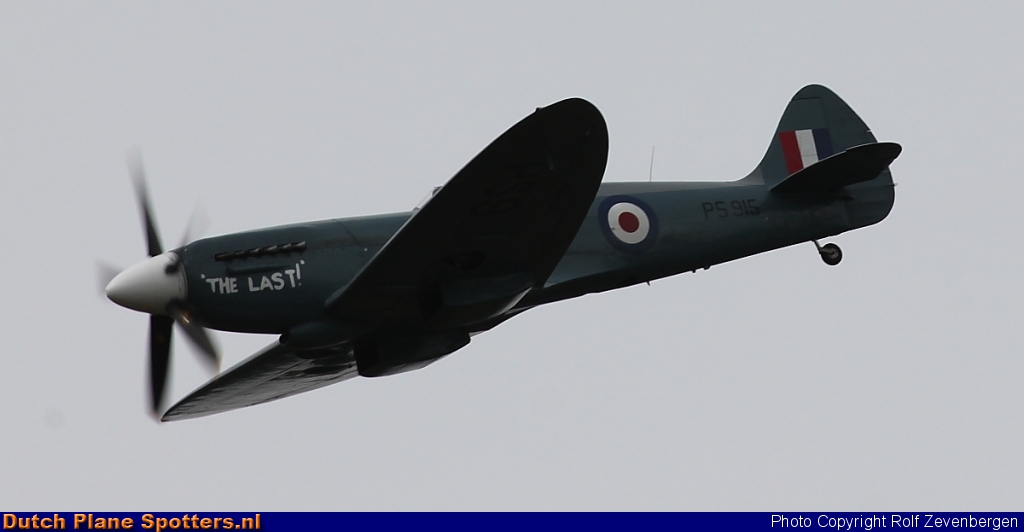 PS915 Supermarine Spitfire MIL - Battle of Britain Memorial Flight by Rolf Zevenbergen