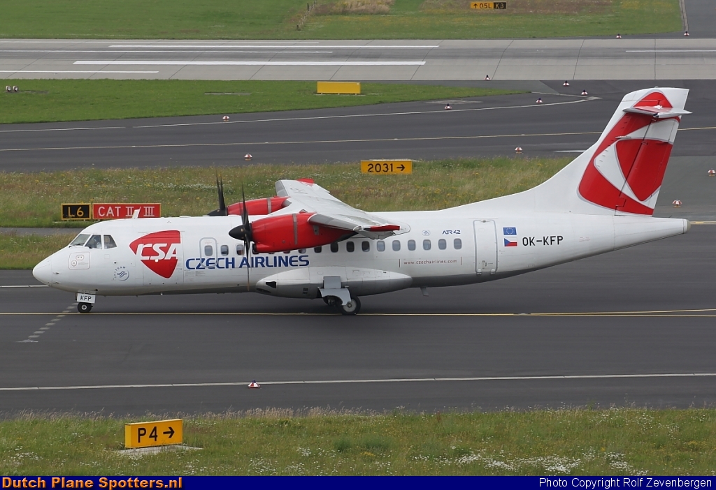 OK-KFP ATR 42 CSA Czech Airlines by Rolf Zevenbergen