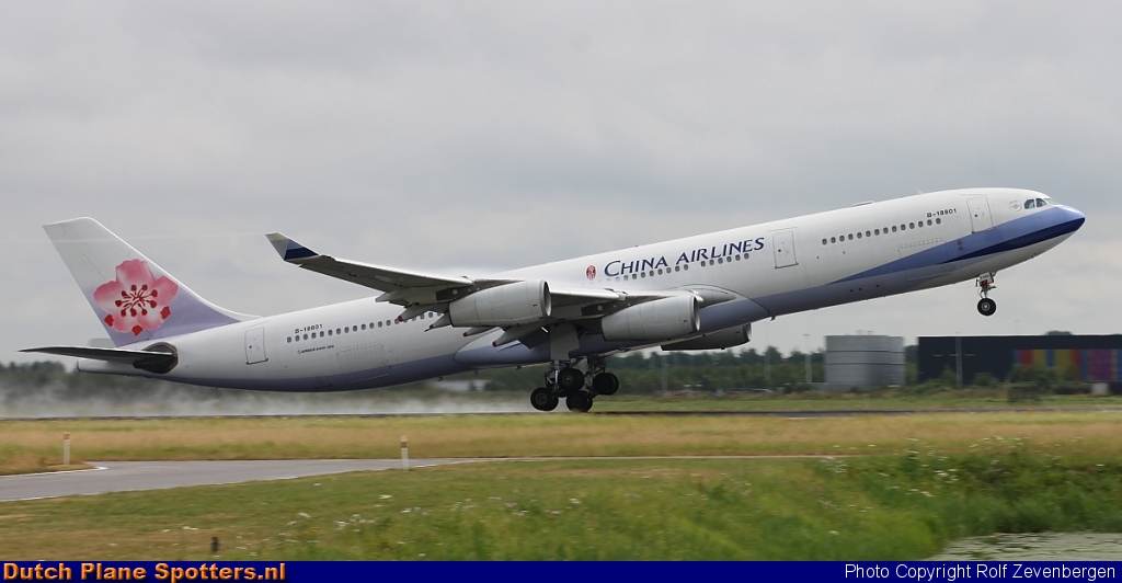 B-18801 Airbus A340-300 China Airlines by Rolf Zevenbergen