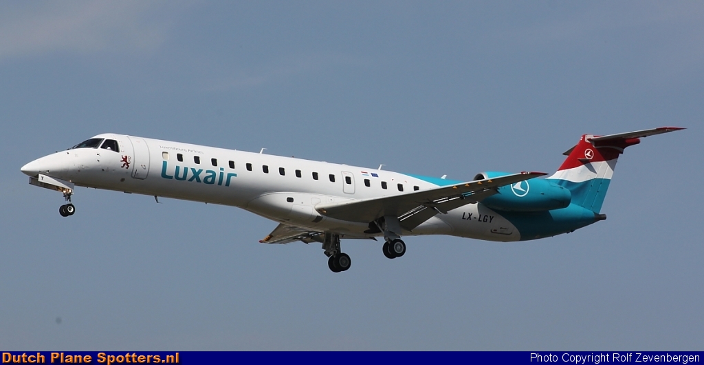 LX-LGY Embraer 145 Luxair - Luxembourg Airlines by Rolf Zevenbergen
