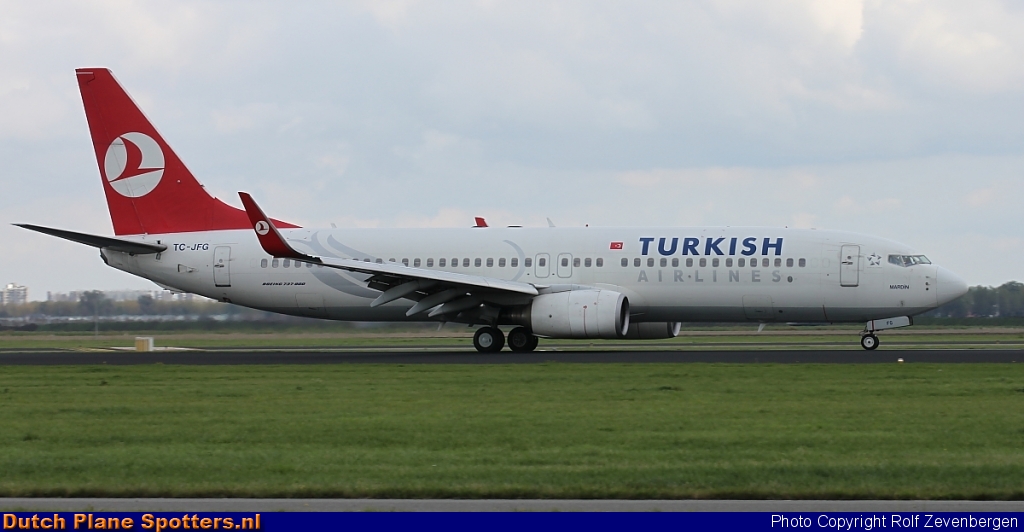 TC-JFG Boeing 737-800 Turkish Airlines by Rolf Zevenbergen