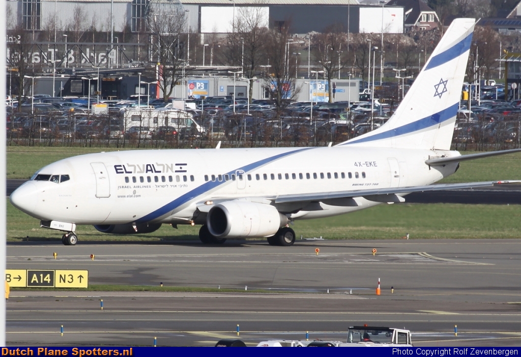 4X-EKE Boeing 737-700 El Al Israel Airlines by Rolf Zevenbergen