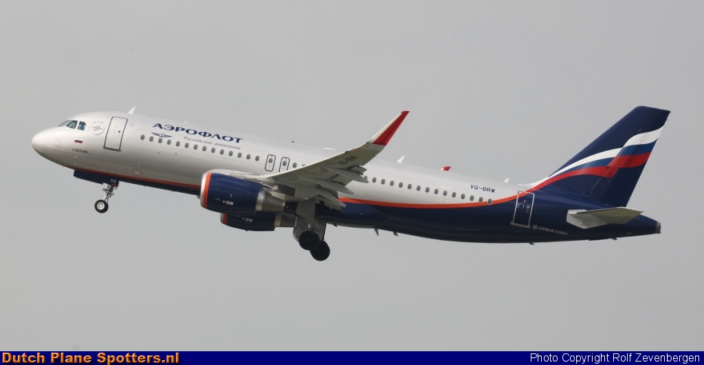 VQ-BRW Airbus A320 Aeroflot - Russian Airlines by Rolf Zevenbergen