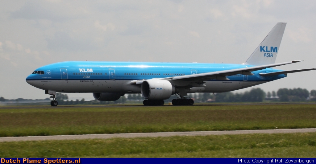 PH-BQL Boeing 777-200 KLM Asia by Rolf Zevenbergen