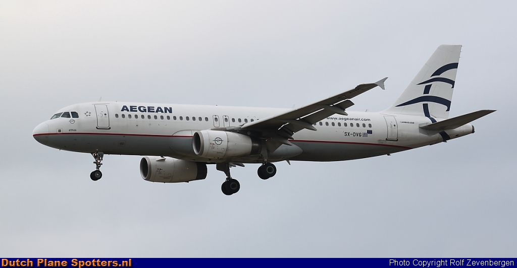 SX-DVG Airbus A320 Aegean Airlines by Rolf Zevenbergen
