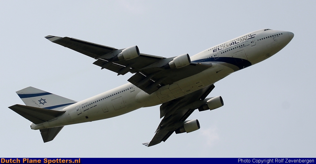 4X-ELC Boeing 747-400 El Al Israel Airlines by Rolf Zevenbergen