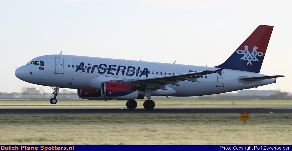 YU-APB Airbus A319 Air Serbia by Rolf Zevenbergen