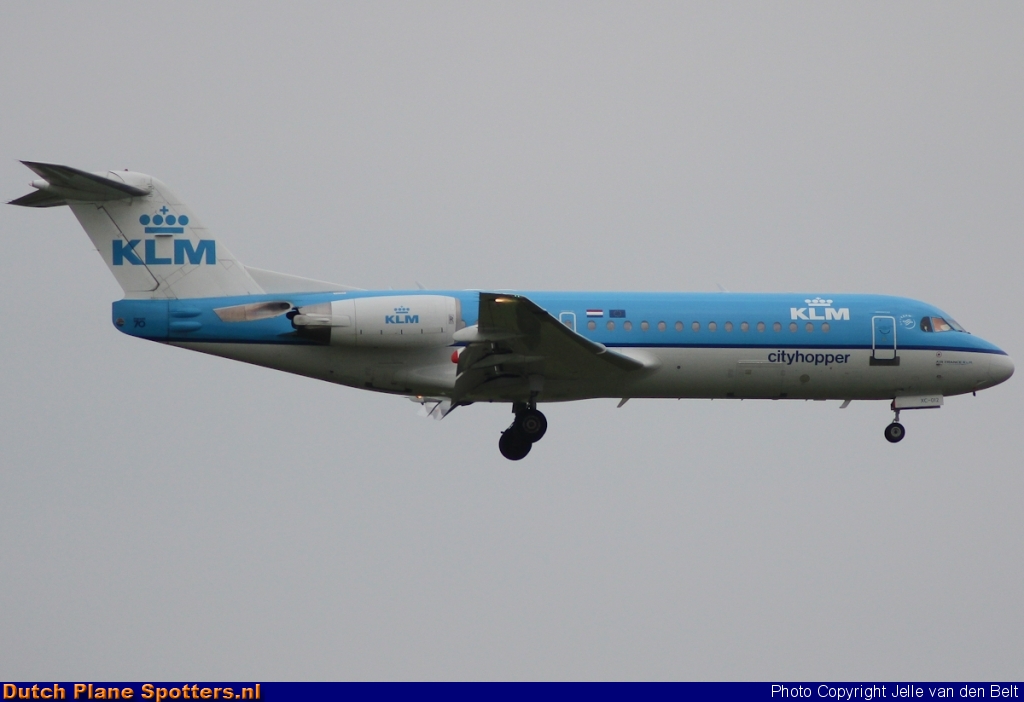 PH-WXC Fokker 70 KLM Cityhopper by Jelle van den Belt
