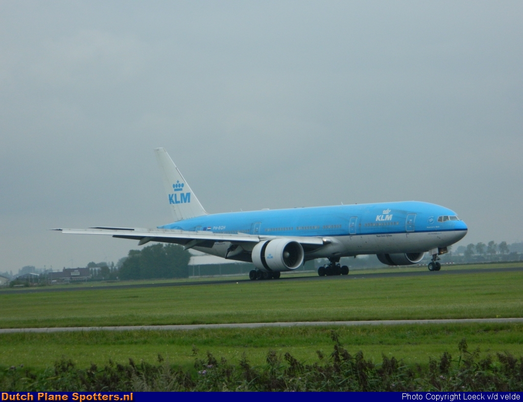 PH-BQH Boeing 777-200 KLM Royal Dutch Airlines by Loeck V/d Velde