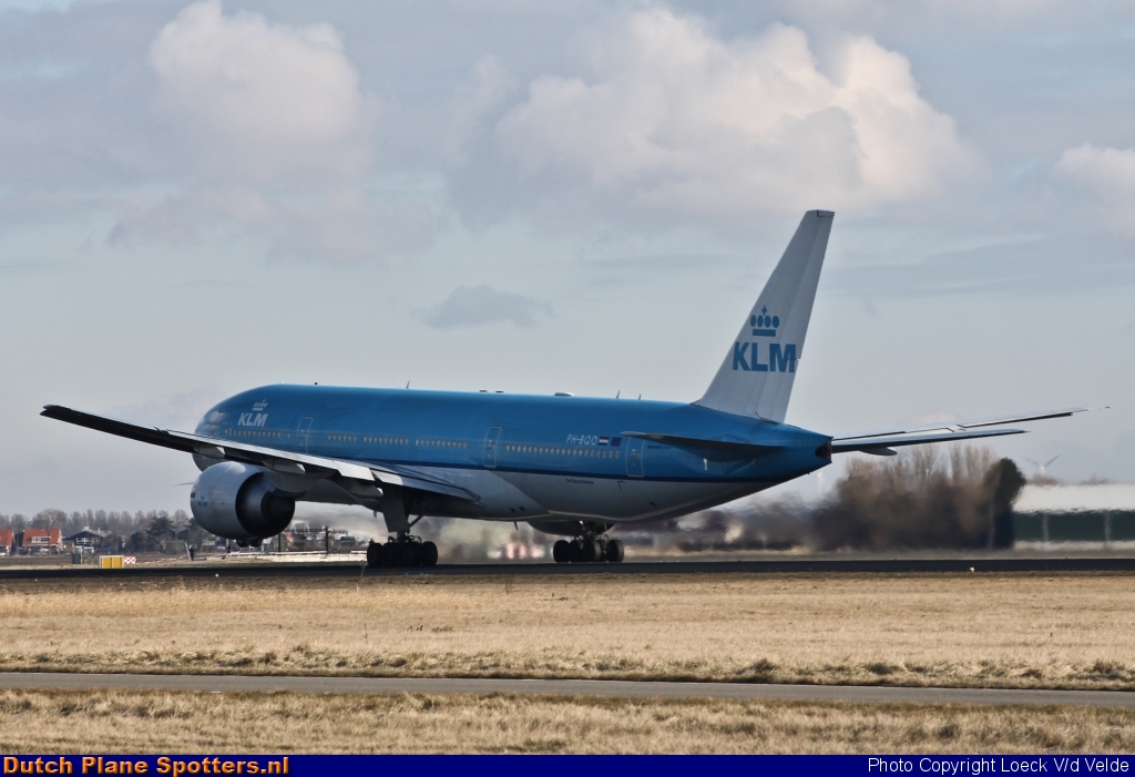 PH-BQO Boeing 777-200 KLM Royal Dutch Airlines by Loeck V/d Velde