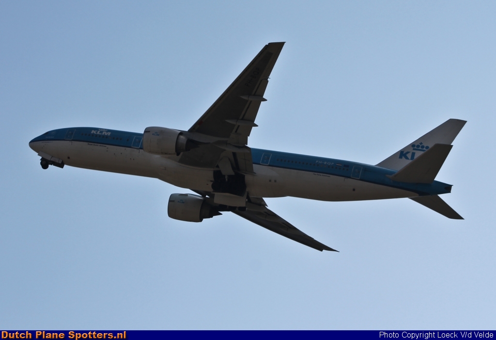 PH-BQP Boeing 777-200 KLM Royal Dutch Airlines by Loeck V/d Velde