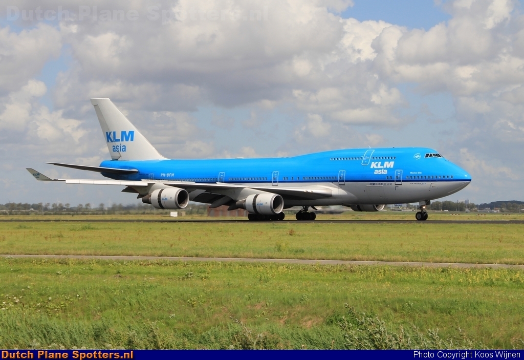 PH-BFM Boeing 747-400 KLM Asia by Koos Wijnen