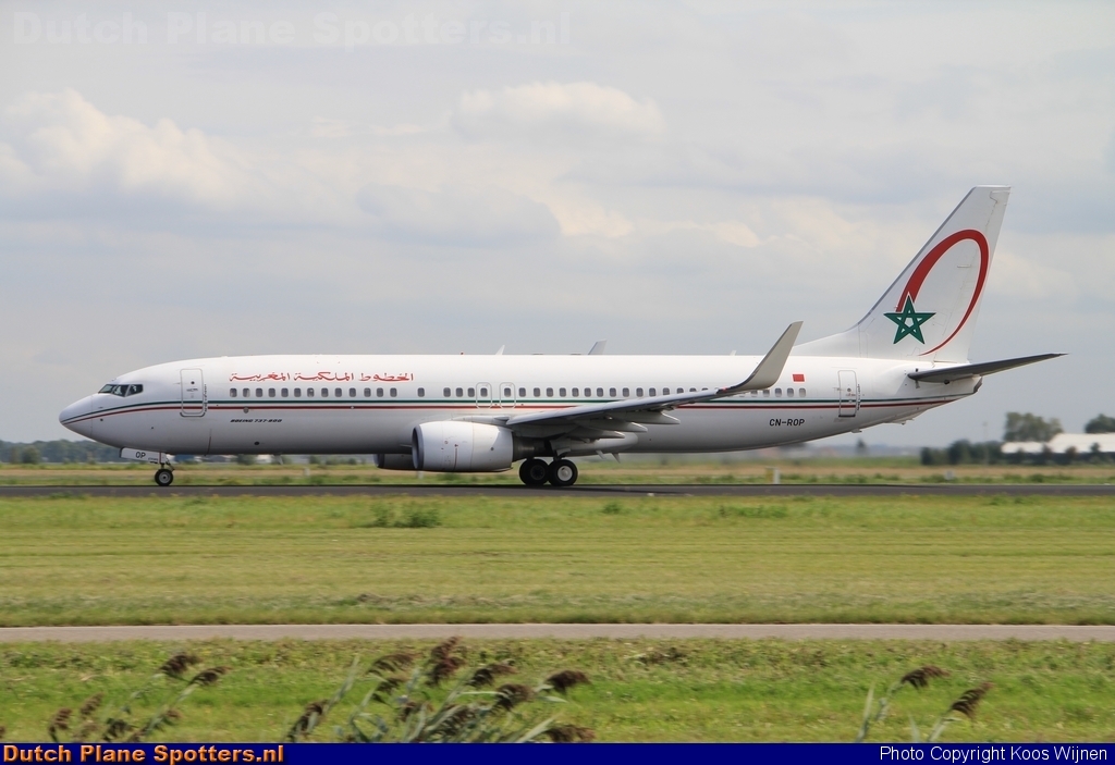 CN-ROP Boeing 737-800 Royal Air Maroc by Koos Wijnen