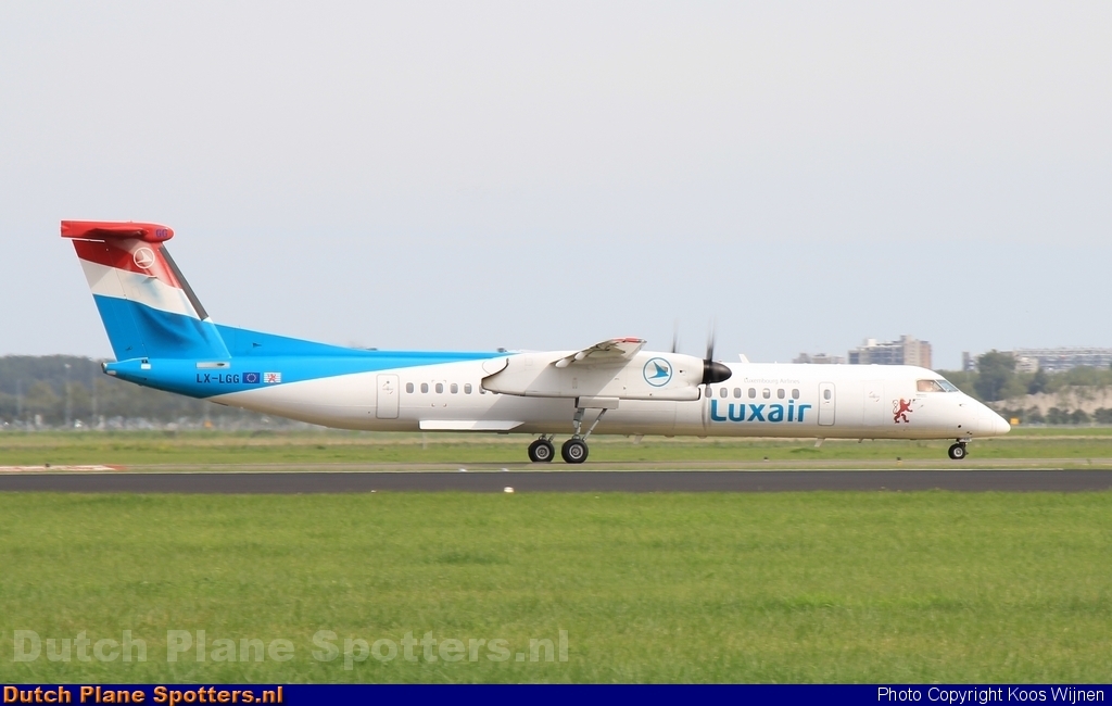 LX-LGG Bombardier Dash 8-Q400 Luxair - Luxembourg Airlines by Koos Wijnen