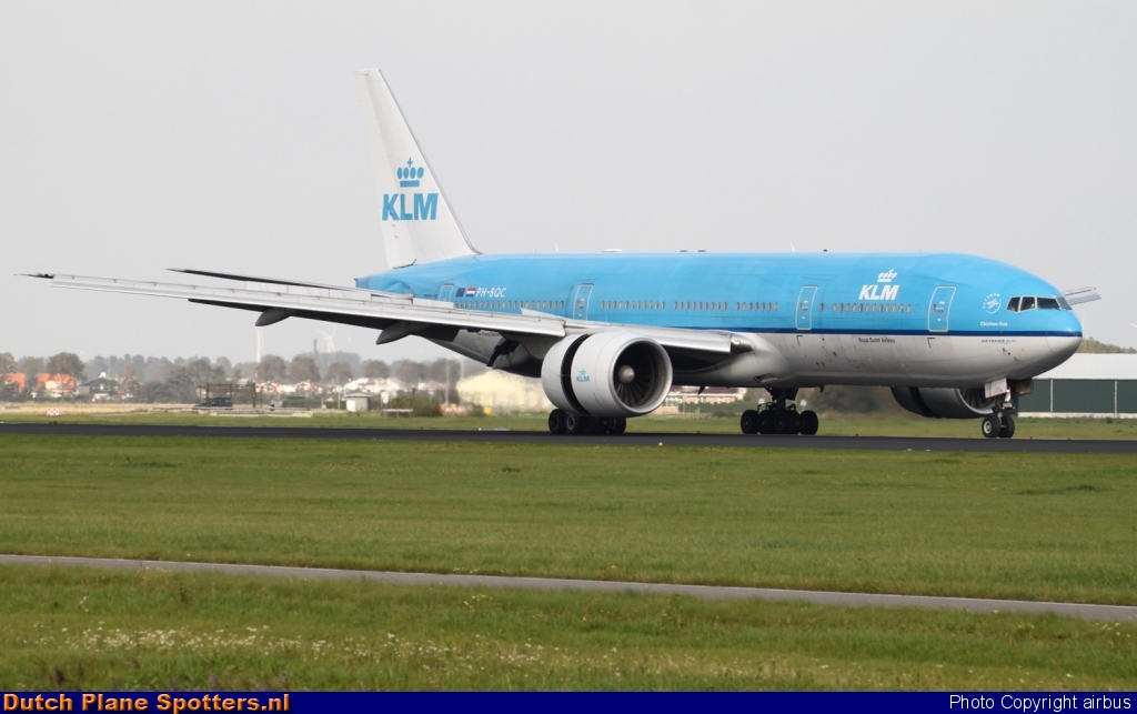 PH-BQC Boeing 777-200 KLM Royal Dutch Airlines by airbus