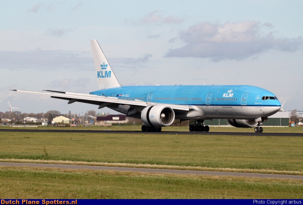 PH-BQC Boeing 777-200 KLM Royal Dutch Airlines by airbus