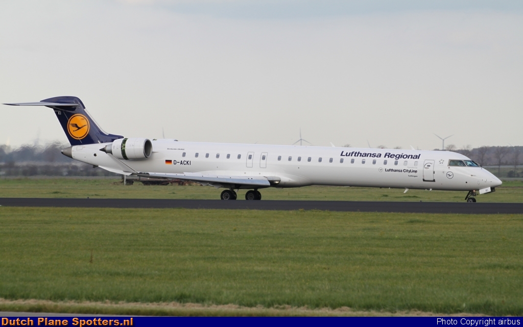 D-ACKI Bombardier Canadair CRJ900 CityLine (Lufthansa Regional) by airbus