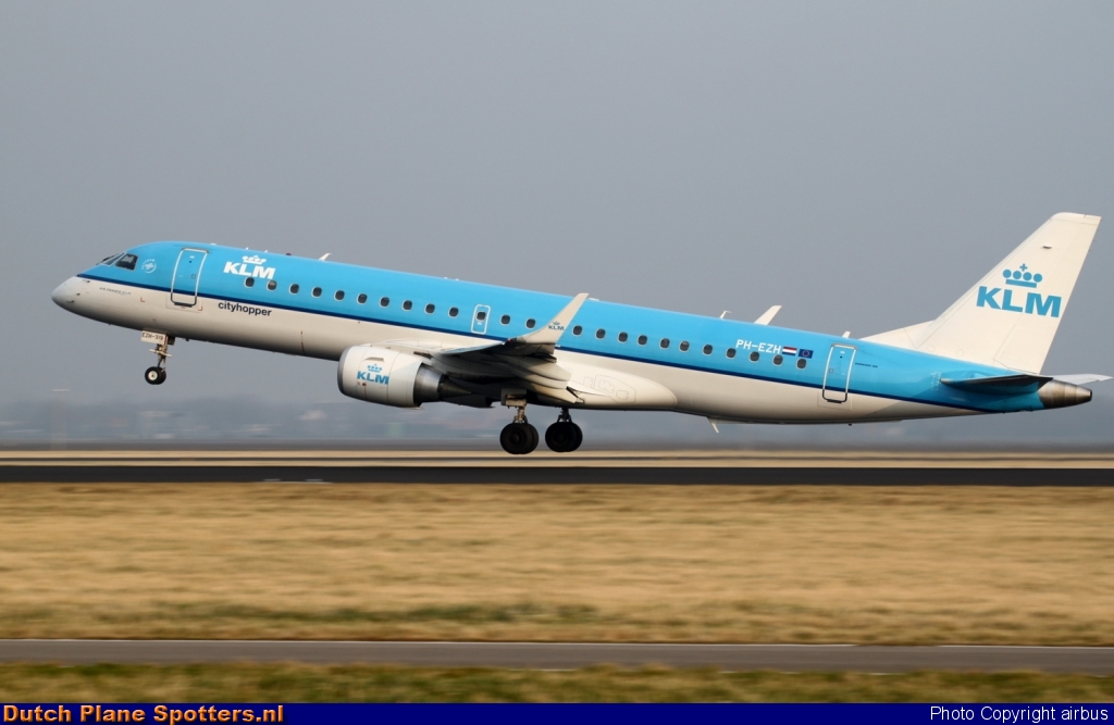 PH-EZH Embraer 190 KLM Cityhopper by airbus