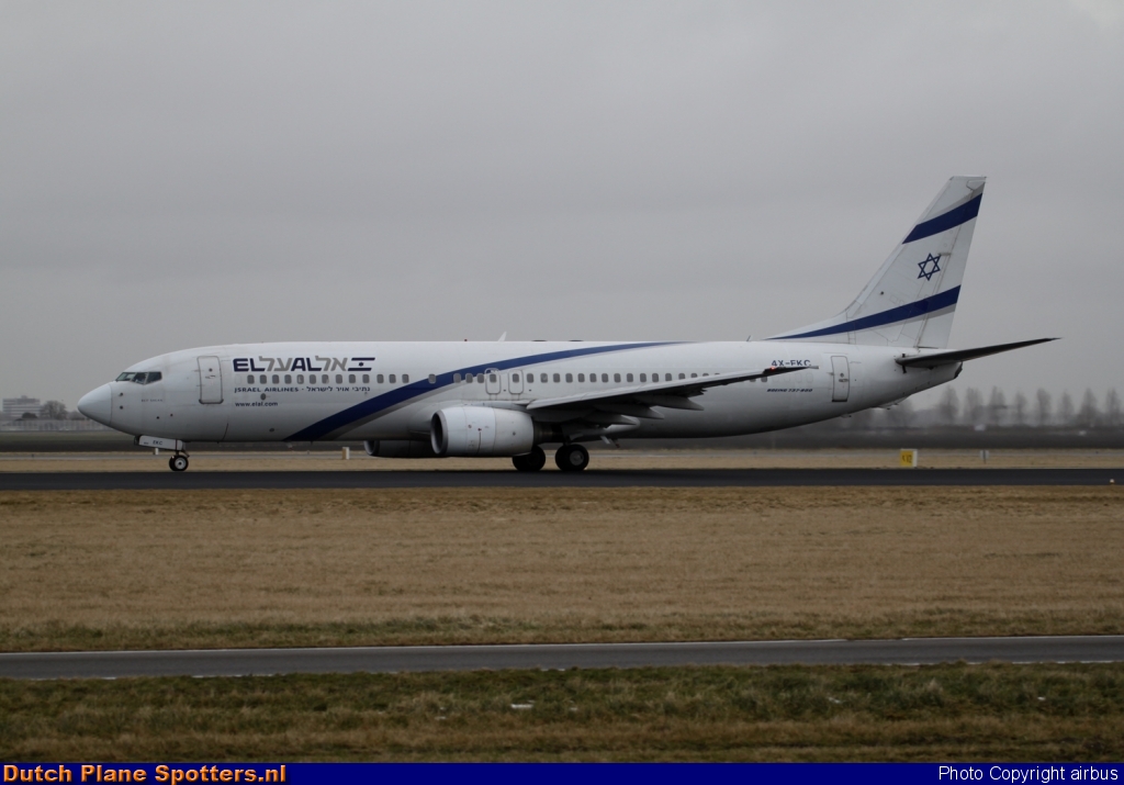 4X-FKC Boeing 737-800 El Al Israel Airlines by airbus