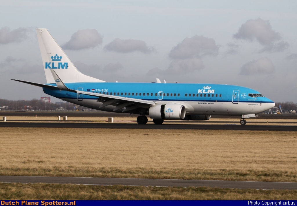 PH-BGE Boeing 737-700 KLM Royal Dutch Airlines by airbus