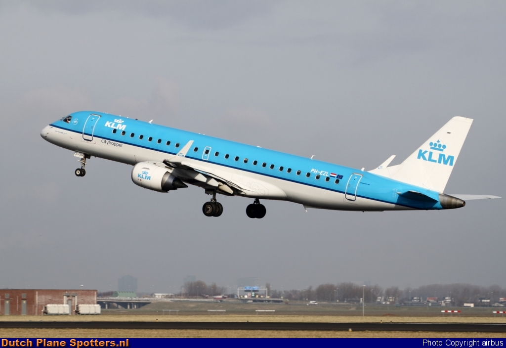 PH-EZL Embraer 190 KLM Cityhopper by airbus