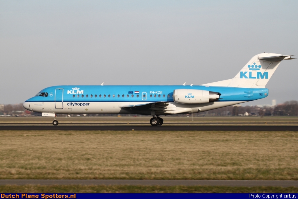 PH-KZK Fokker 70 KLM Cityhopper by airbus