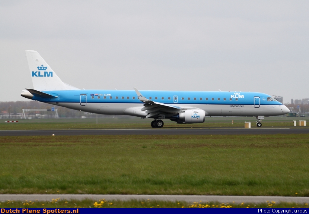PH-EZW Embraer 190 KLM Cityhopper by airbus
