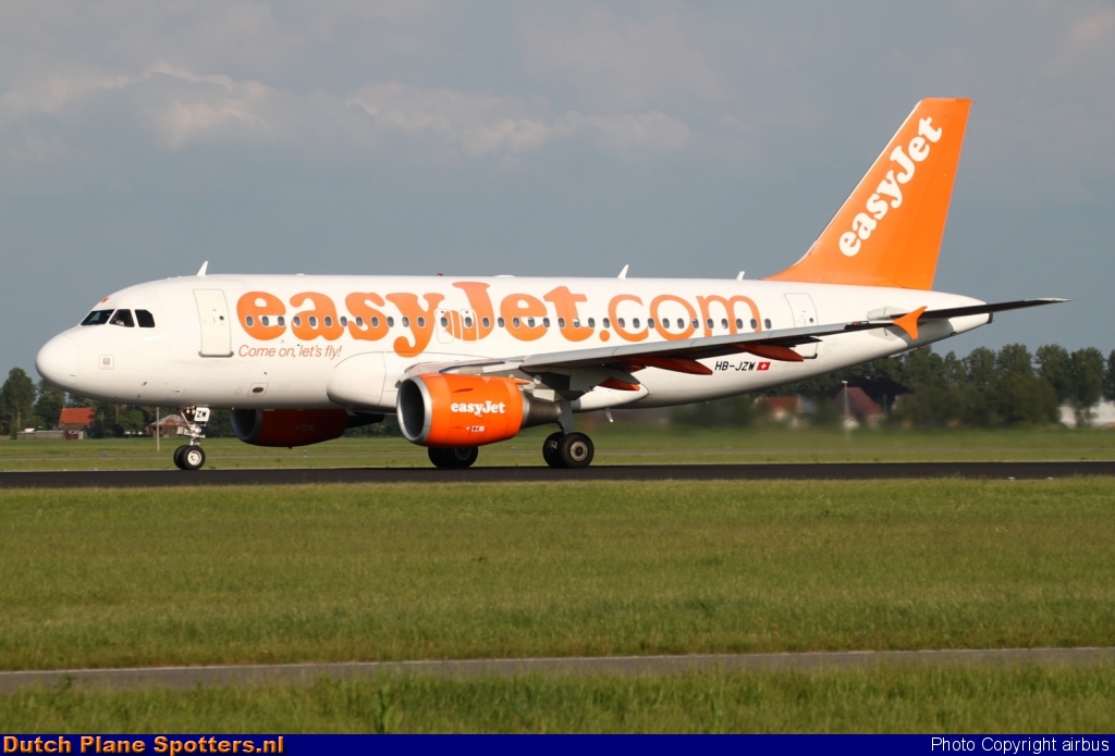 HB-JZW Airbus A319 easyJet Switzerland by airbus