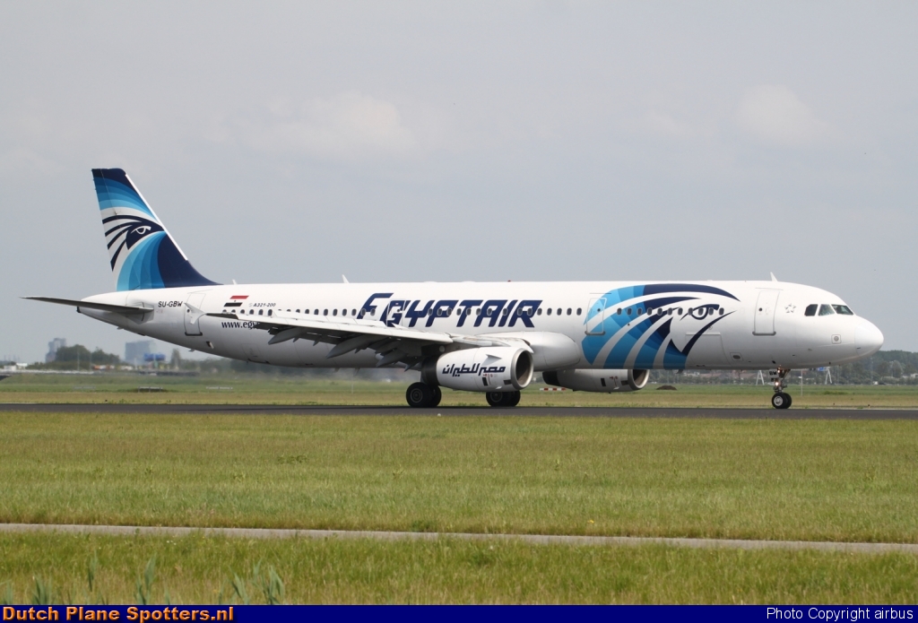 SU-GBW Airbus A321 Egypt Air by airbus