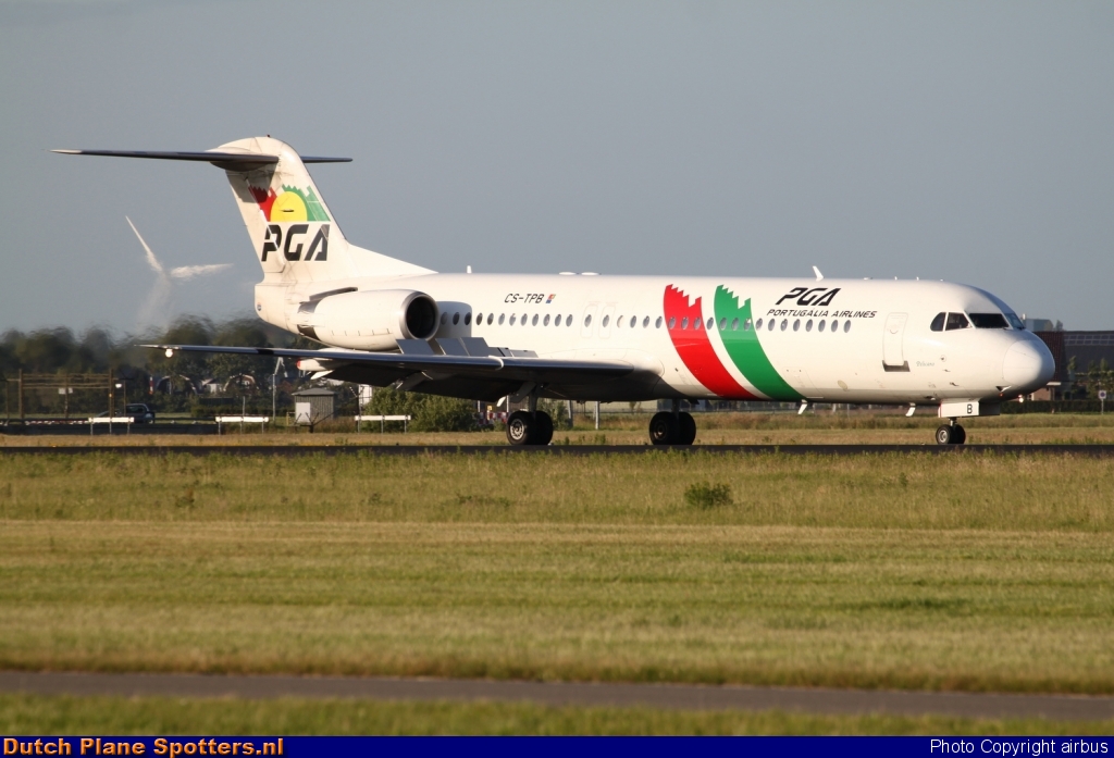 CS-TPB Fokker 100 PGA Portugalia Airlines by airbus