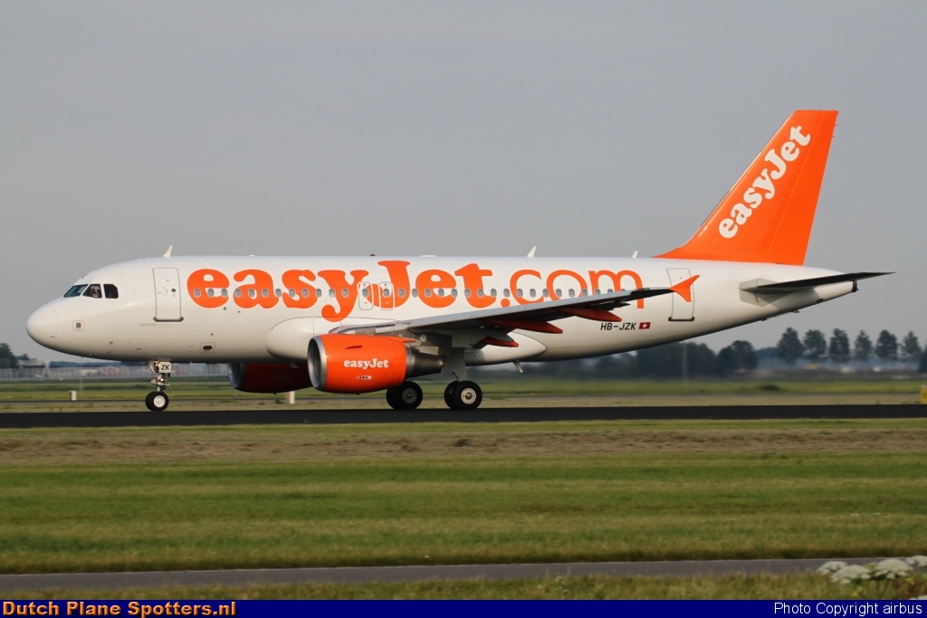 HB-JZK Airbus A319 easyJet Switzerland by airbus