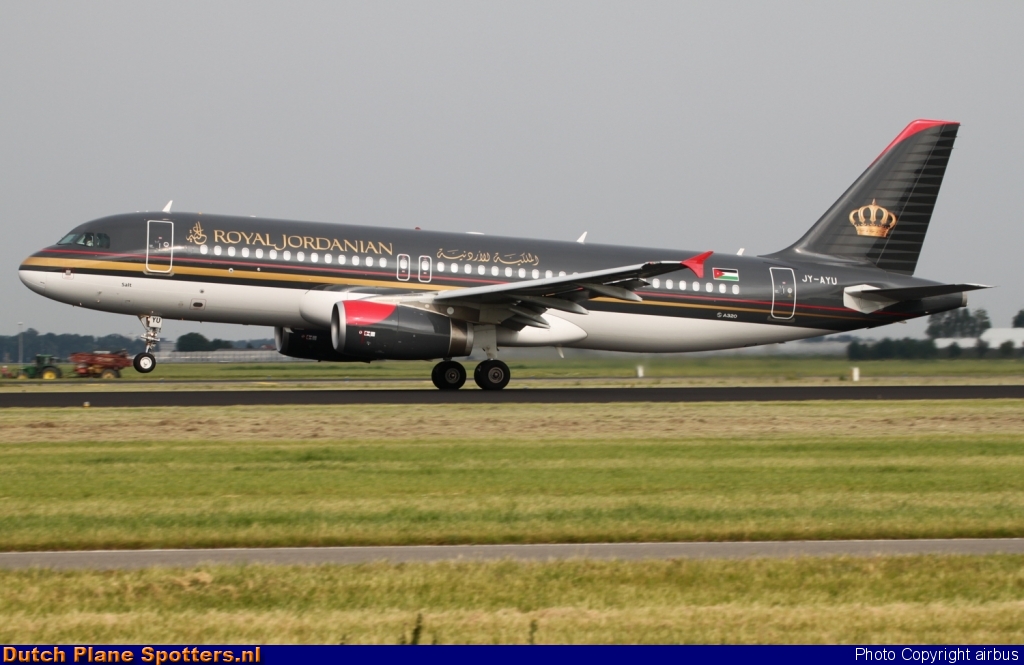 JY-AYU Airbus A320 Royal Jordanian Airlines by airbus