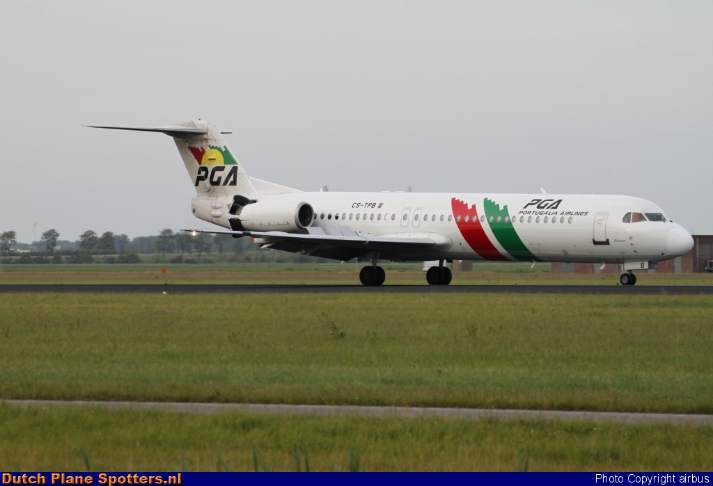 CS-TPB Fokker 100 PGA Portugalia Airlines by airbus
