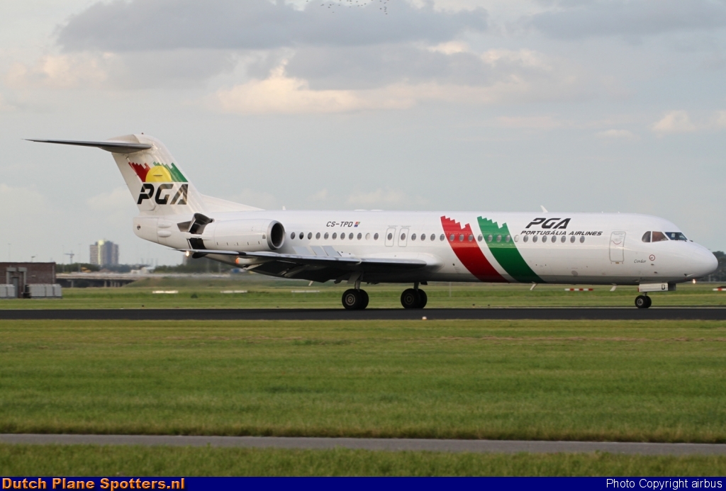 CS-TPD Fokker 100 PGA Portugalia Airlines by airbus