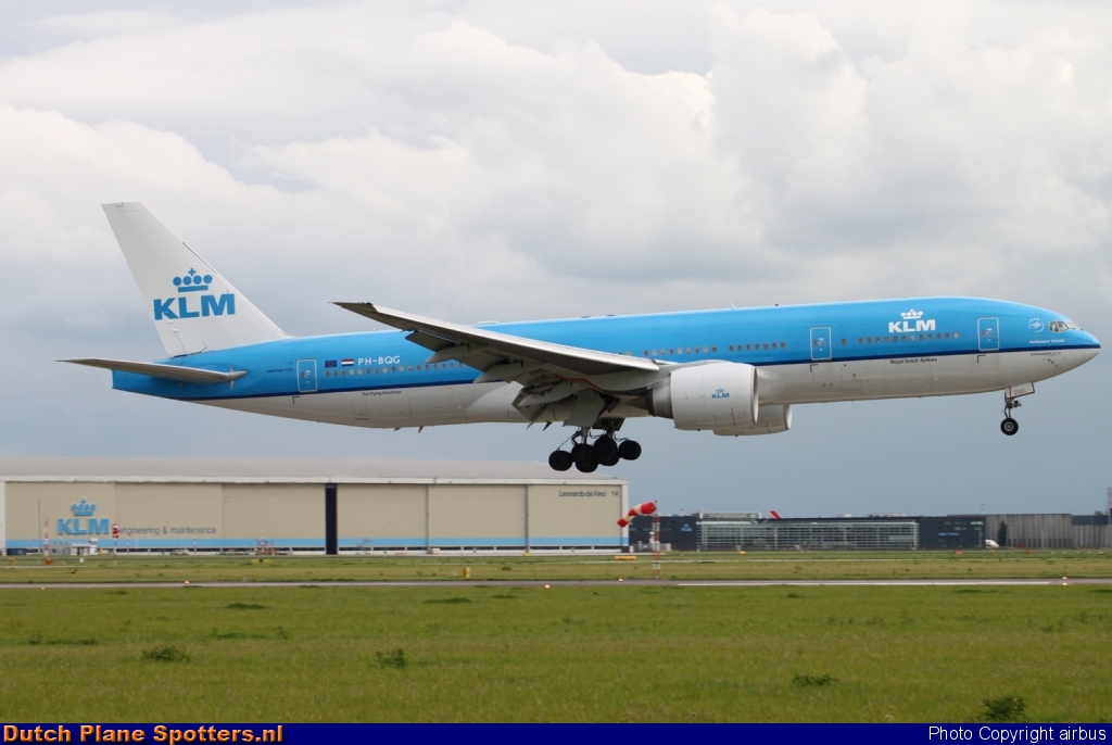 PH-BQG Boeing 777-200 KLM Royal Dutch Airlines by airbus