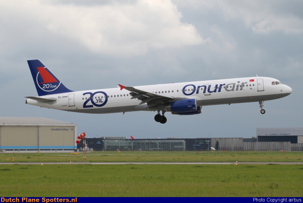 TC-OAN Airbus A321 Onur Air by airbus