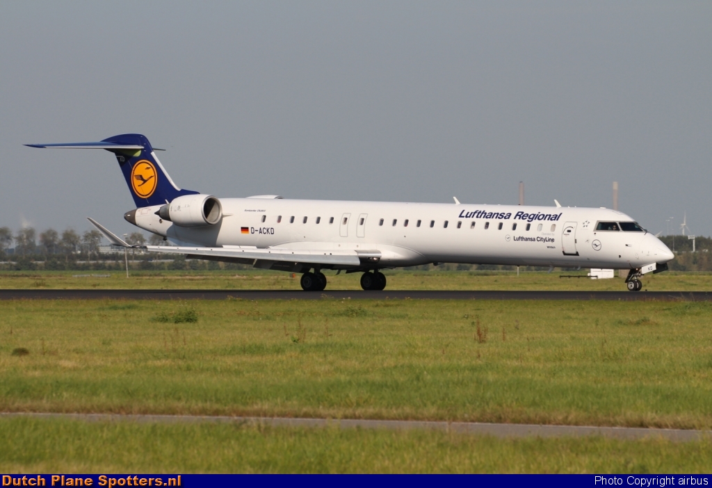 D-ACKD Bombardier Canadair CRJ900 CityLine (Lufthansa Regional) by airbus