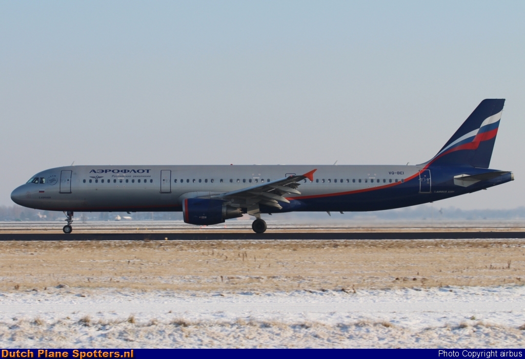VQ-BEI Airbus A321 Aeroflot - Russian Airlines by airbus
