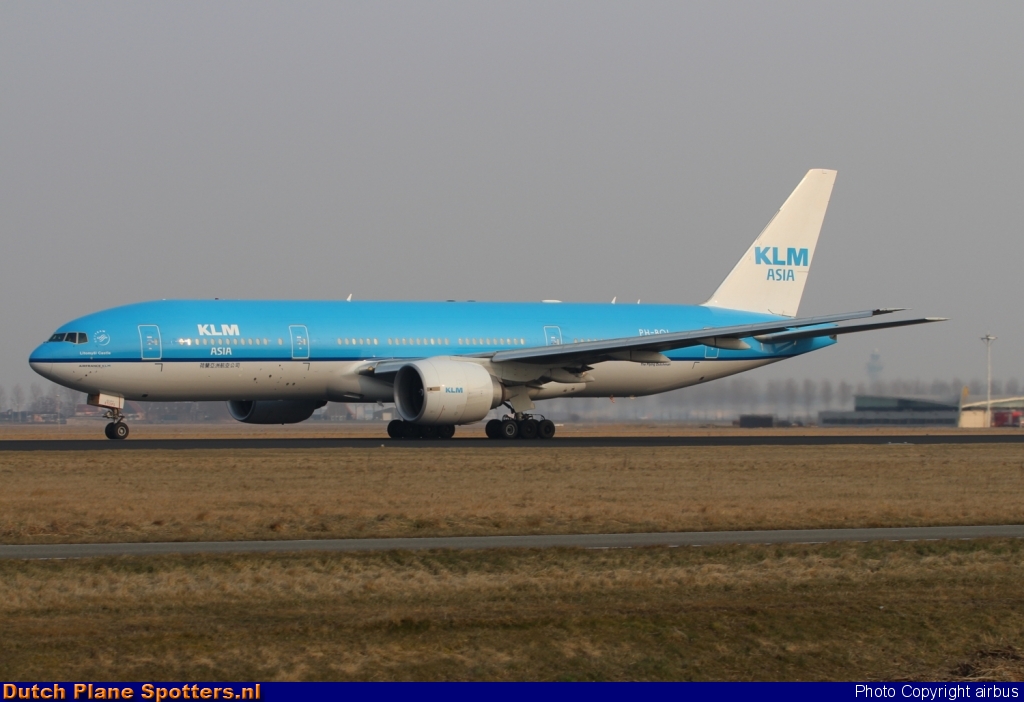 PH-BQL Boeing 777-200 KLM Asia by airbus