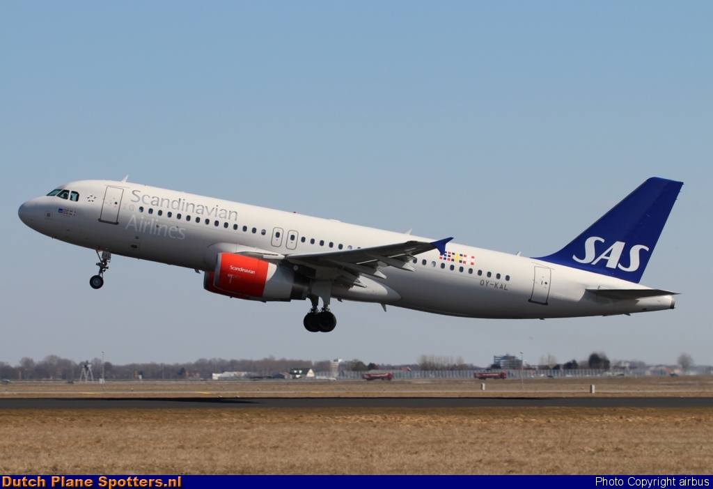 OY-KAL Airbus A320 SAS Scandinavian Airlines by airbus
