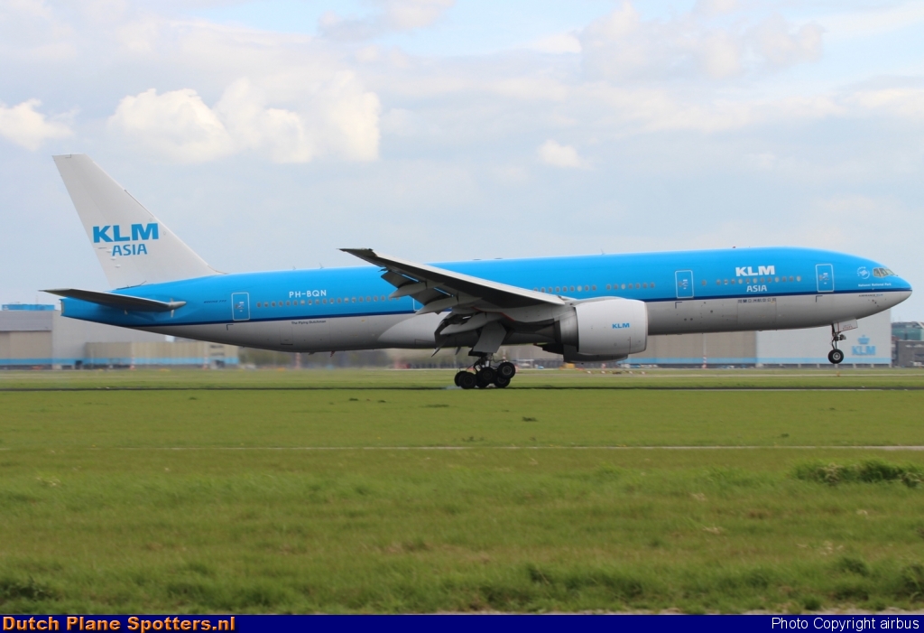 PH-BQN Boeing 777-200 KLM Asia by airbus