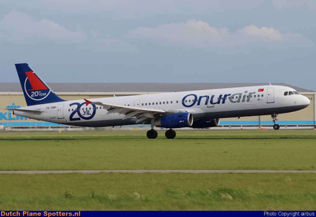 TC-OBF Airbus A321 Onur Air by airbus