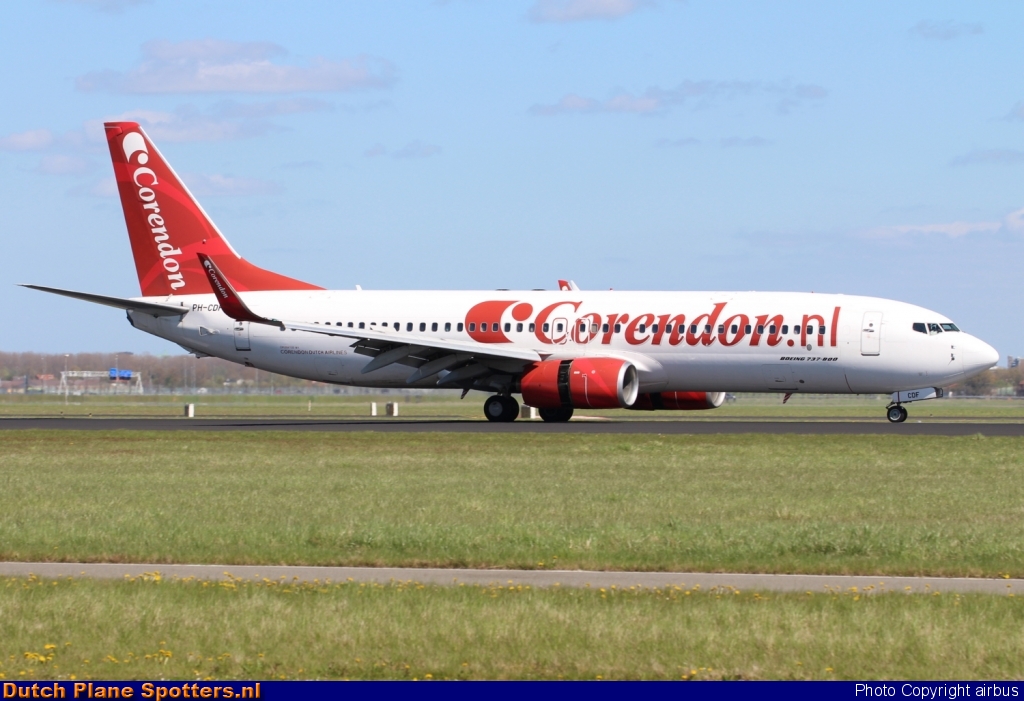 PH-CDF Boeing 737-800 Corendon Dutch Airlines by airbus