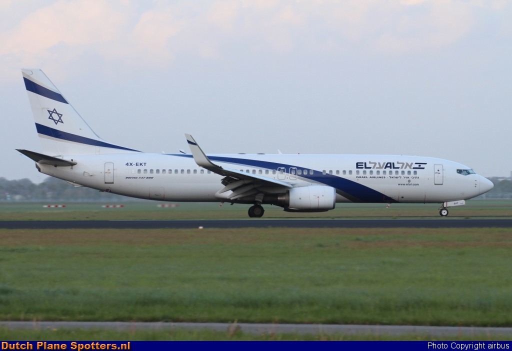 4X-EKT Boeing 737-800 El Al Israel Airlines by airbus